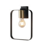 Applique Smith corpo bianco o nero con finiture oro 1XE27 - Luce Ambiente Design