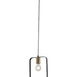 Sospensione Smith corpo nero 1XE27 - Luce Ambiente Design