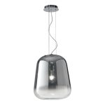 Sospensione Smoke corpo vetro fume' 1X27 - Luce Ambiente Design