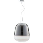 Sospensione Smoke corpo vetro fume'  1X27 - Luce Ambiente Design
