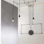 Plafoniera Spider corpo antracite 3XG9 - Luce Ambiente Design