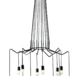 Sospensione Spider corpo antracite 12XG9 - Luce Ambiente Design