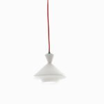 Sospensione Sugar-A corpo bianco cavo rosso 1XE27- Luce Ambiente Design