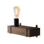 Applique Texas corpo nero 1XE27 - Luce Ambiente Design
