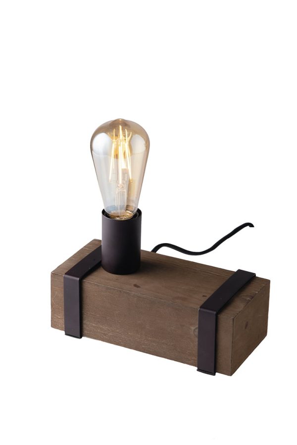 Lume Texas corpo nero 1XE27 - Luce Ambiente Design - immagine 1