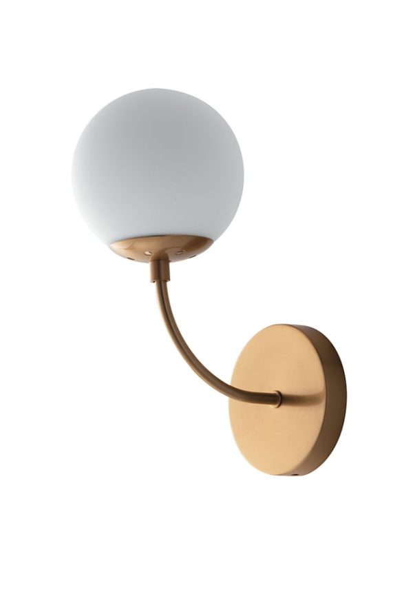 I-THEMYS-AP1 Applique Themys corpo ottone 1XE14 - Luce Ambiente Design - immagine 1