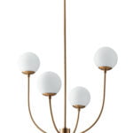 Sospensione Themys corpo ottone 4XE14 - Luce Ambiente Design