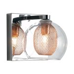 Applique Thesis trasparente/rame 1XG9- Luce Ambiente Design