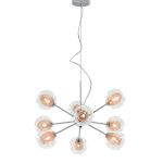 Sospensione Thesis trasparente/rame 9XG9 - Luce Ambiente Design