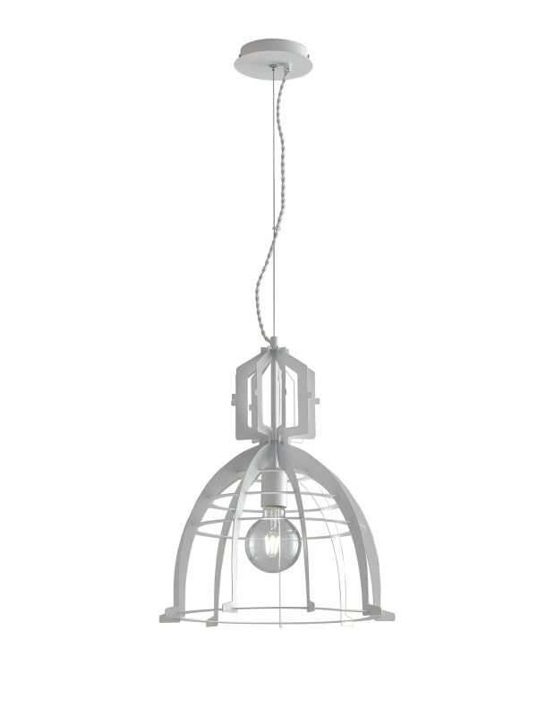 Sospensione Urban corpo bianco 1XE27 - Luce Ambiente Design - immagine 1