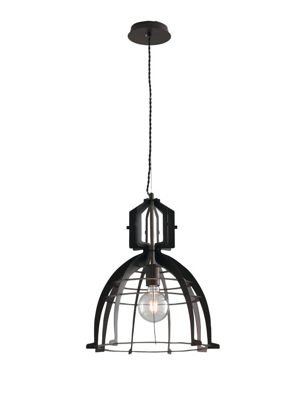 Sospensione Urban corpo bronzo 1XE27 - Luce Ambiente Design - immagine 1