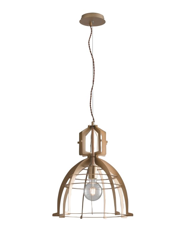 Sospensione Urban corpo oro 1XE27 - Luce Ambiente Design - immagine 1