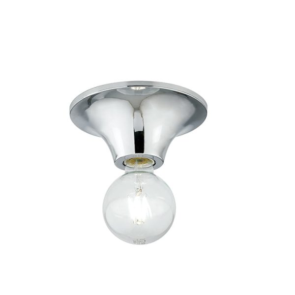 Plafoniera Vesevus corpo cromo 1XE27 - Luce Ambiente Design - immagine 1