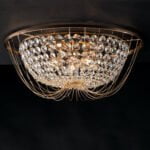 Plafoniera Vienna corpo oro 4XE14 - Luce Ambiente Design