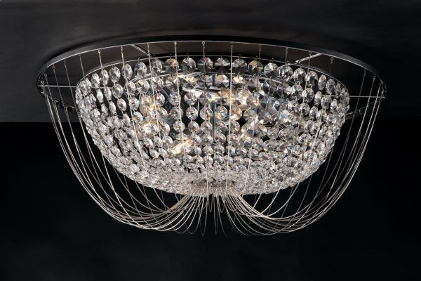 Plafoniera Vienna corpo cromo 6XE14 - Luce Ambiente Design - immagine 1