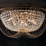 Plafoniera Vienna corpo oro 6XE14 - Luce Ambiente Design