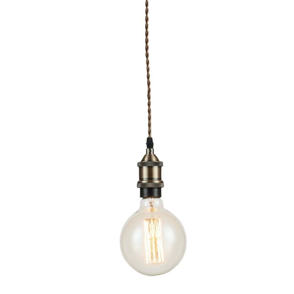 Sospensione Vintage corpo rame 1XE27 - Luce Ambiente Design - immagine 1
