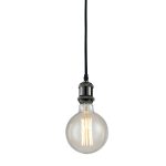 Sospensione Vintage corpo nero 1XE27 - Luce Ambiente Design