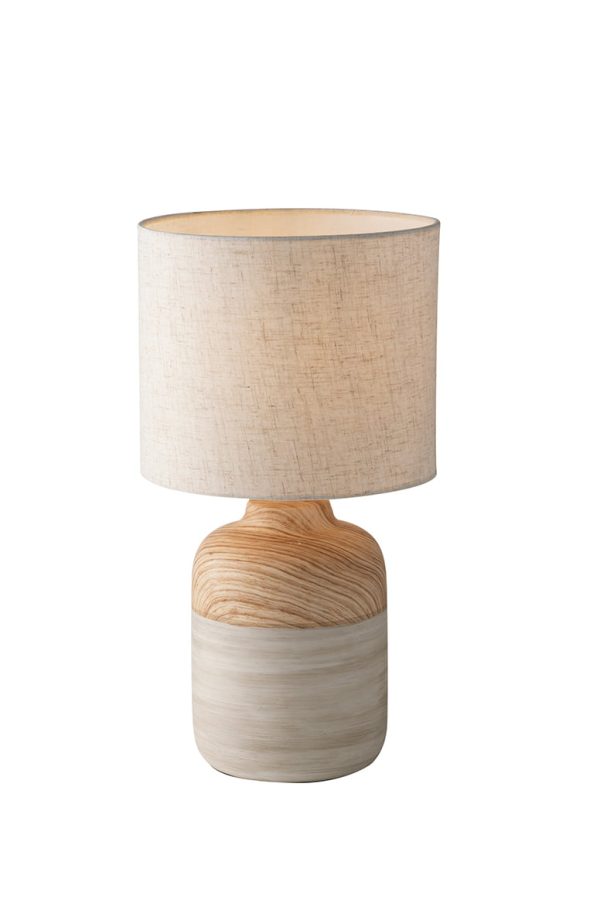 Lumetto Woody corpo avorio 1XE27 - Luce Ambiente Design - immagine 1