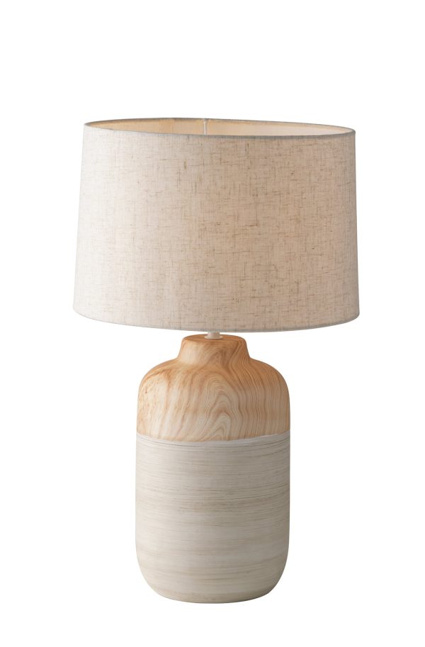 Lume Woody corpo avorio 1XE27 - Luce Ambiente Design - immagine 1
