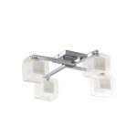 Plafoniera Yoga corpo cromo 4XG9 - Luce Ambiente Design