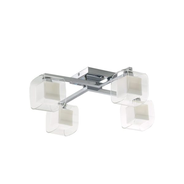 Plafoniera Yoga corpo cromo 4XG9 - Luce Ambiente Design - immagine 1