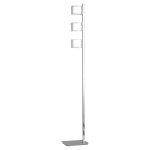 Piantana Yoga corpo cromo 3XG9 - Luce Ambiente Design