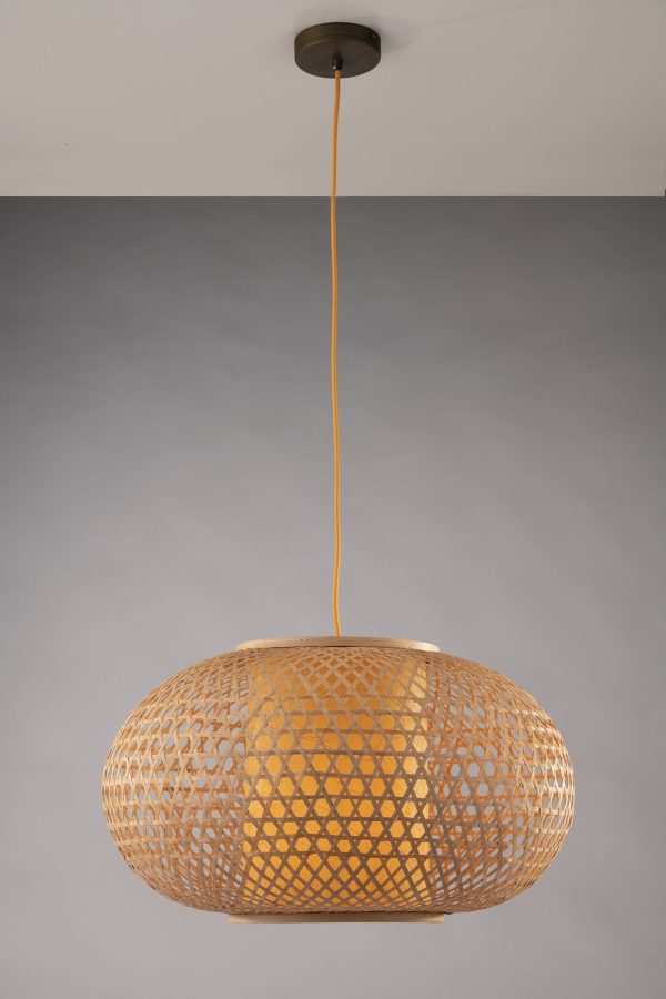 Sospensione Zen corpo beige 1XE27 - Luce Ambiente Design - immagine 1