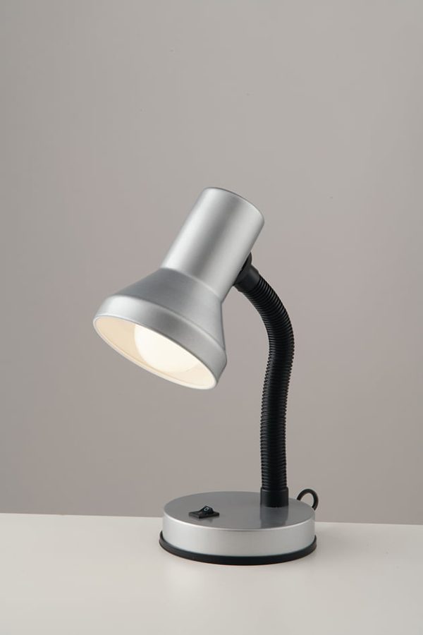 Lampada da lettura LDT corpo argento 1XE27 - Luce Ambiente Design - immagine 1