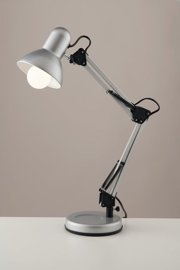 Lampada da lettura Architetto corpo argento 1XE27 - Luce Ambiente Design - immagine 1