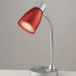 Lampada da lettura Arkimede corpo rosso 1XE14 - Luce Ambiente Design