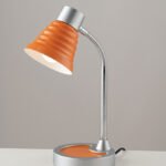 Lampada da lettura Leonardo corpo arancione 1XE14 - Luce Ambiente Design