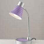 Lampada da lettura Leonardo corpo viola 1XE14 - Luce Ambiente Design