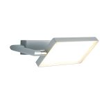 Applique LED Book corpo grigio 17W 1300lm 3200K - Luce Ambiente Design