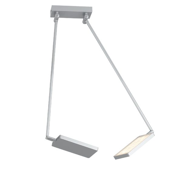 Plafoniera LED Book corpo grigio 2X17W 2600lm 3200K- Luce Ambiente Design - immagine 1