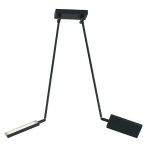 Plafoniera LED Book corpo nero 2X17W 2600lm 3200K- Luce Ambiente Design