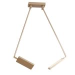 Plafoniera LED Book corpo oro 2X17W 2600lm 3200K - Luce Ambiente Design