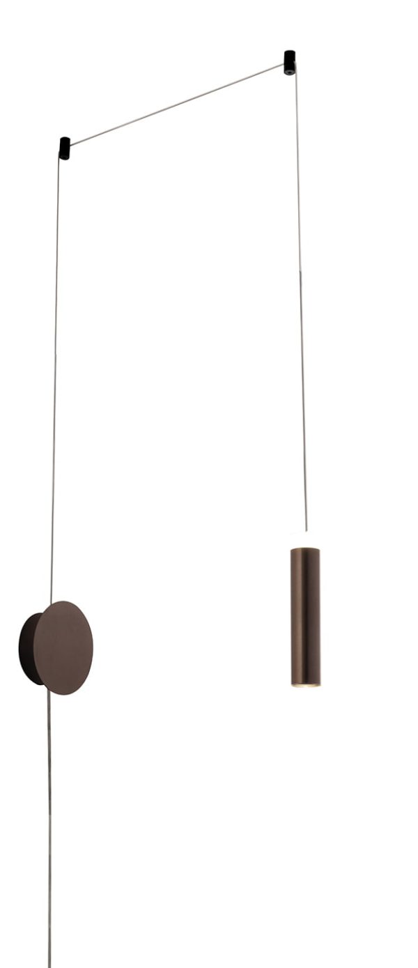 Applique LED Candle corpo bronzo 7W 450lm 4000K - Luce Ambiente Design - immagine 1