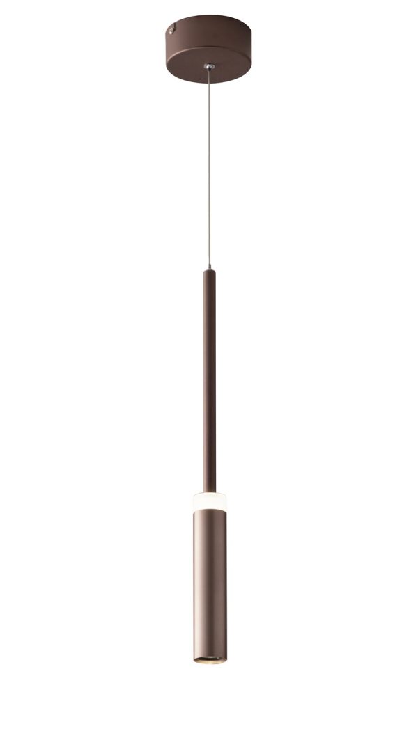 LED-CANDLE-S1 Sospensione LED Candle corpo bronzo 7W 450lm 4000K - Luce Ambiente Design - immagine 1