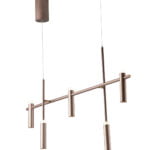 Sospensione LED Candle corpo bronzo 5X7W 1900lm 4000K  - Luce Ambiente Design