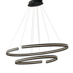 Sospensione LED Clarke corpo nero 110W 6600lm 4000K - Luce Ambiente Design