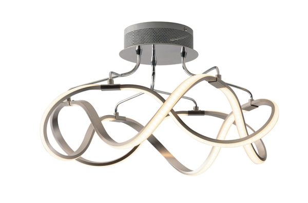 LED-FLIGHT-PL55 Plafoniera LED Flight corpo grigio 28,8W 2590lm 4000K - Luce Ambiente Design - immagine 1