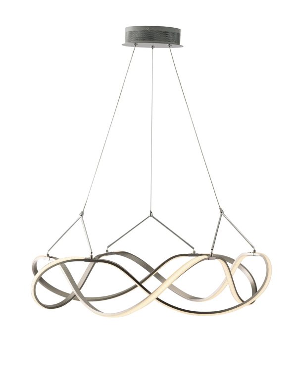 Sospensione LED Flight corpo grigio 45W 4050lm 4000K - Luce Ambiente Design - immagine 1