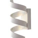 Applique LED Helix corpo bianco/argento 9W 720lm 4000K - Luce Ambiente Design