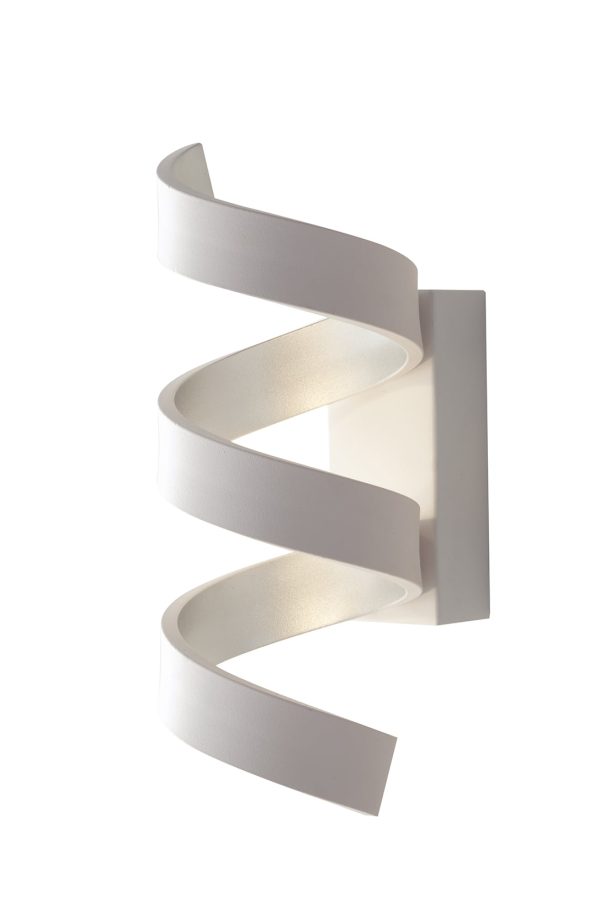 Applique LED Helix corpo bianco/argento 9W 720lm 4000K - Luce Ambiente Design - immagine 1