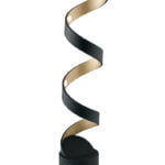Lume LED Helix corpo nero/oro  12W 960lm 4000K - Luce Ambiente Design
