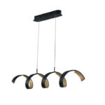 Sospensione LED Helix corpo nero/oro 20W 1600lm 4000K - Luce Ambiente Design