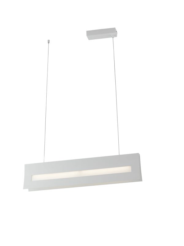 LED-HORIZON-S Sospensione LED Horizon corpo bianco 24W 1800lm 4000K - Luce Ambiente Design - immagine 1