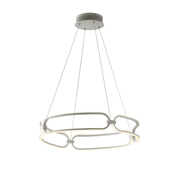 Sospensione LED Infinity corpo bianco  49W 4400lm 4000K - Luce Ambiente Design - immagine 1