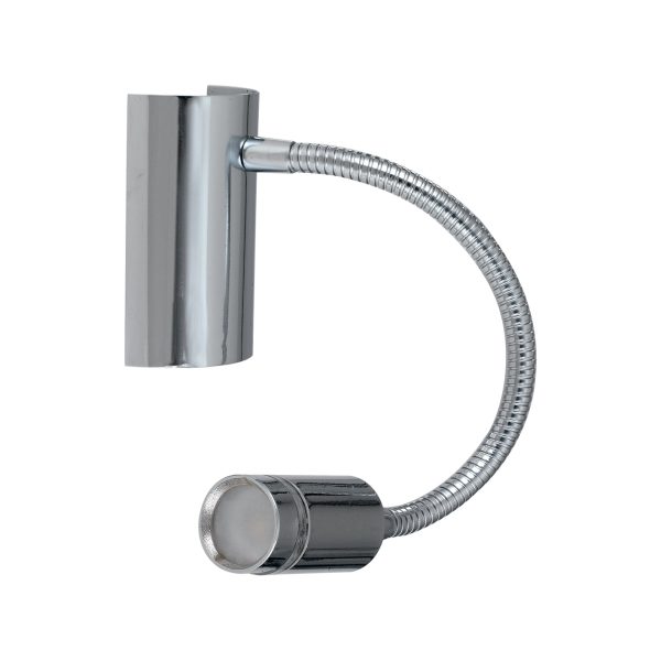 LED-KEPLER-CR Applique LED Kepler corpo cromo 3W 100lm 3000K - Luce Ambiente Design - immagine 1